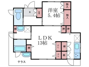 藤原ハイツの物件間取画像